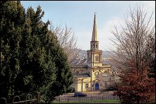 Church In Bath From Hill With Hills Behind.jpg