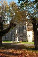 Chassenon Church Through Trees CY.jpg